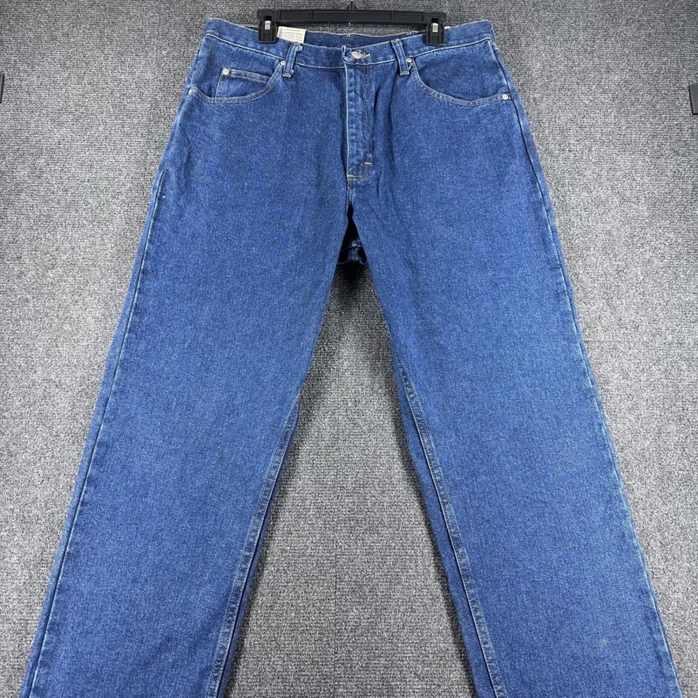 Wrangler Jeans Mens 36x34 Blue Hero Five Star Relaxed Fit Denim NWT